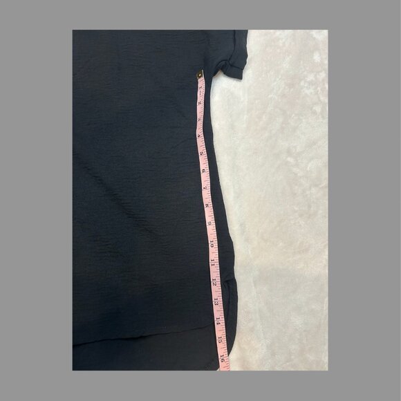 She & Sky Black Women's Top Size Medium Petite - Picture 10 of 11